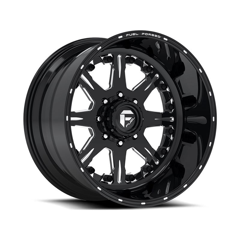 Fuel Forged Machined Black FF25 Wheels | RealTruck