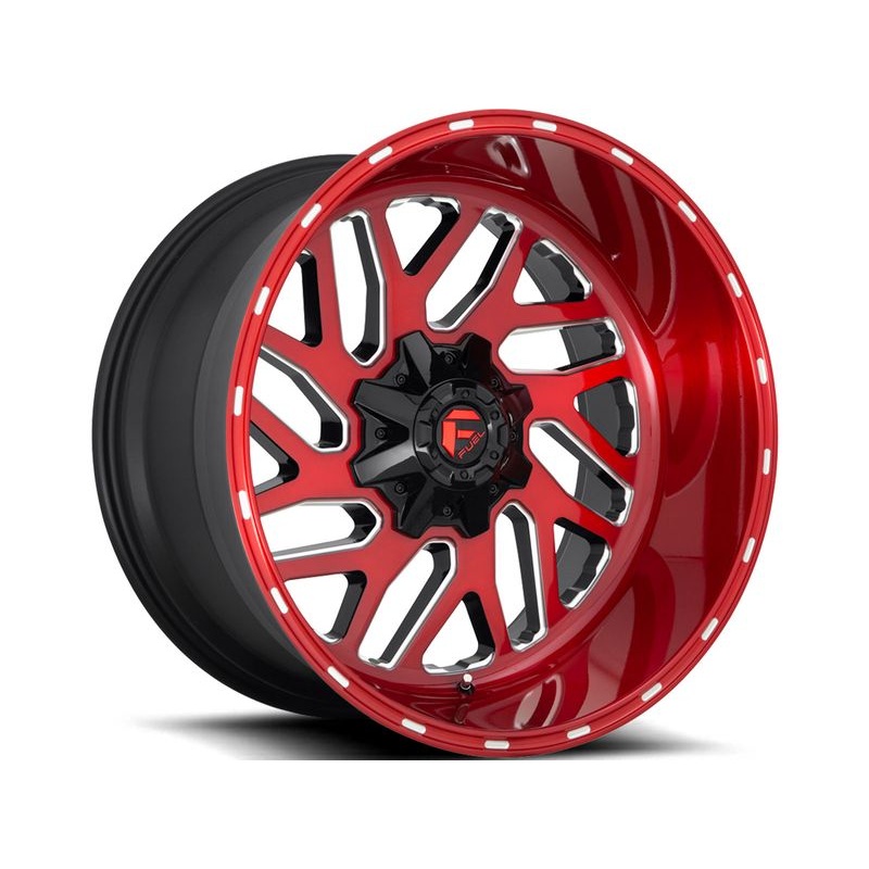Fuel Milled Red Triton Wheels | RealTruck
