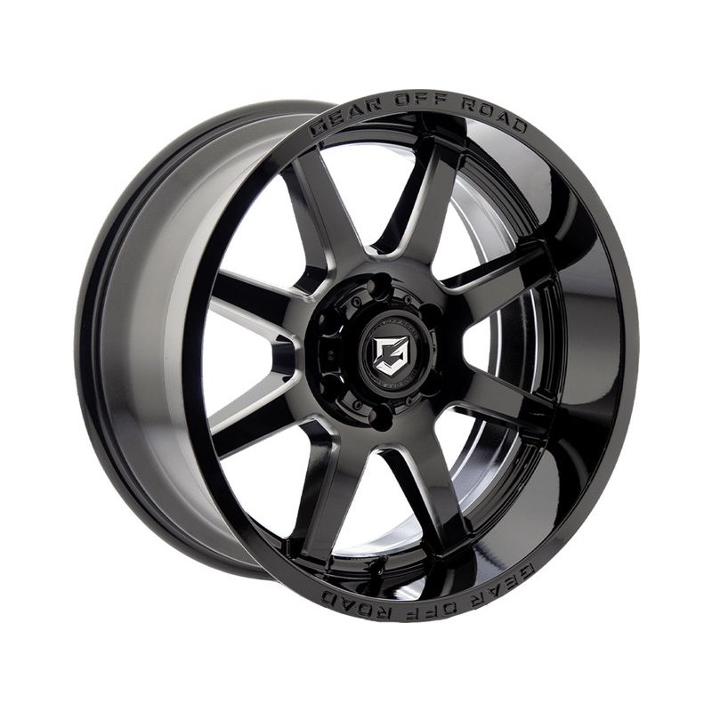 Gear Off-Road Milled Gloss Black Pivot Wheels | RealTruck