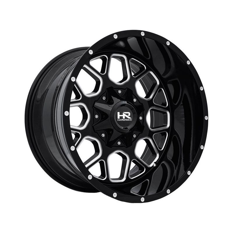 Hardrock Milled Gloss Black Gunner Wheels | RealTruck