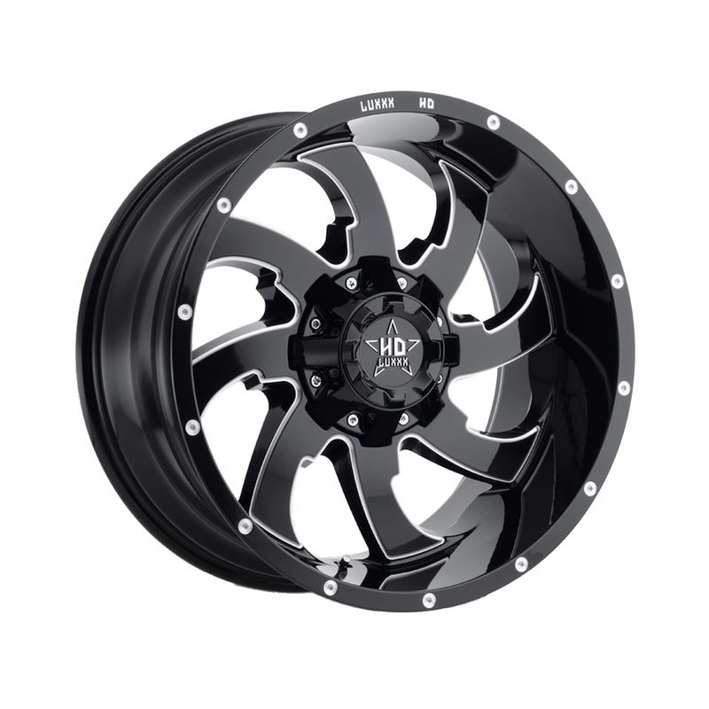 Luxxx HD Milled Gloss Black LHD12 Wheels | RealTruck