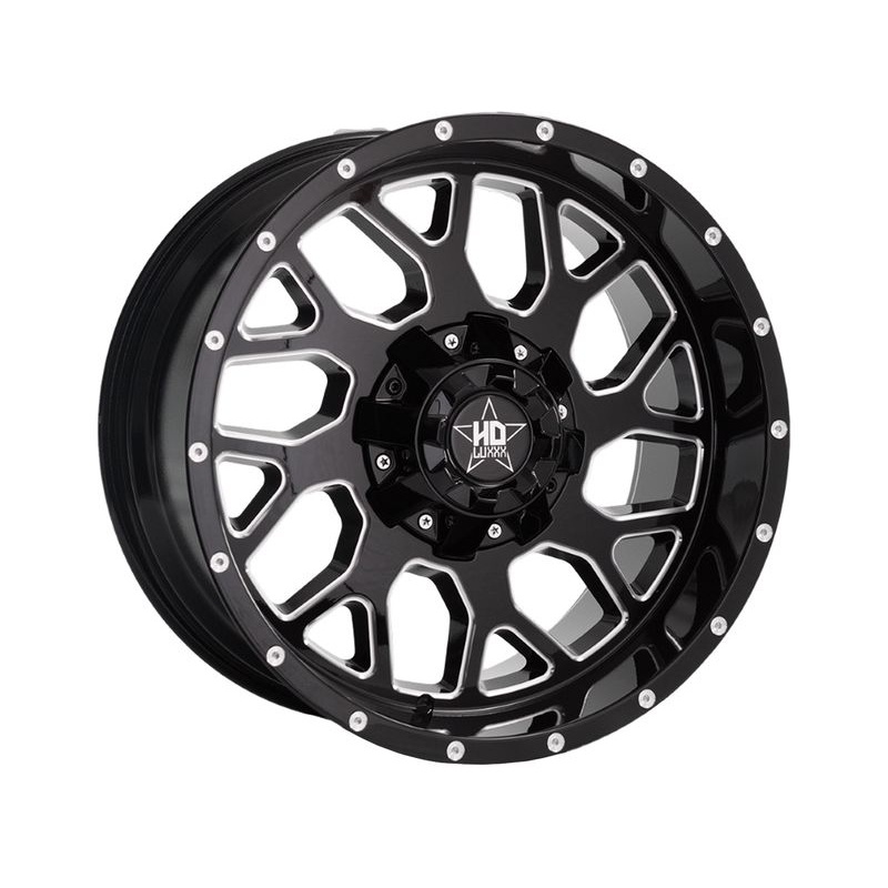 Luxxx HD Milled Gloss Black LHD8 Wheels | RealTruck