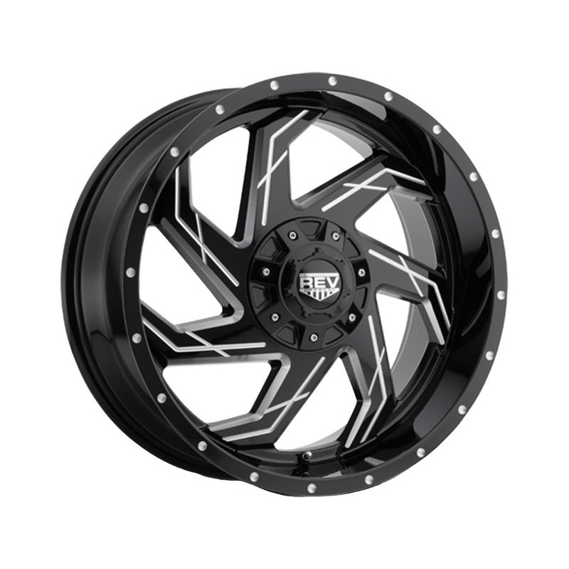 Rev Off-Road Milled Gloss Black 895 Wheels | RealTruck