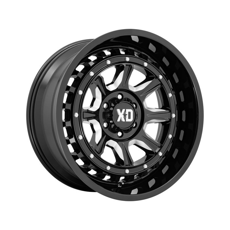XD Series Milled Gloss Black XD866 Outlander Wheels | RealTruck