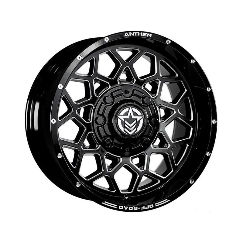 Anthem Off-Road Milled Gloss Black Avenger Wheels | RealTruck