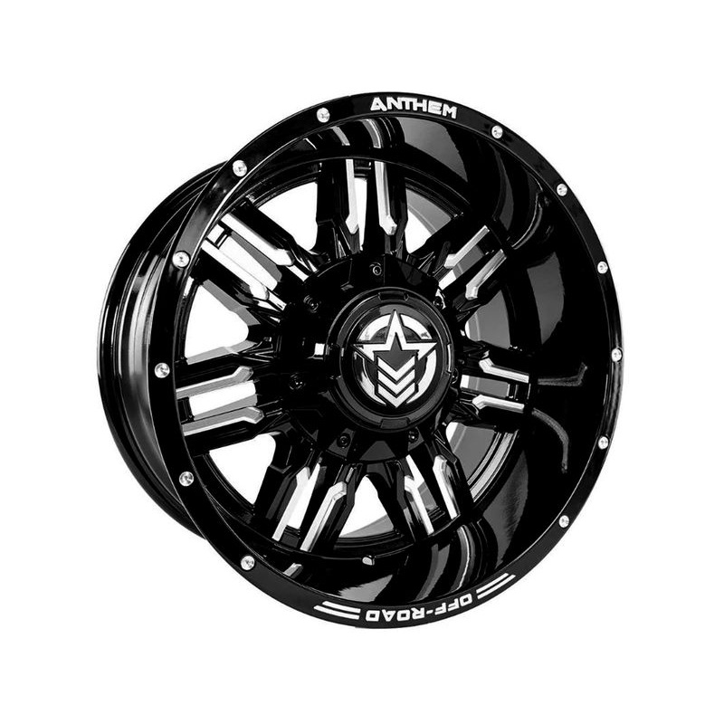 Anthem Off-Road Milled Gloss Black Equalizer Wheels | RealTruck