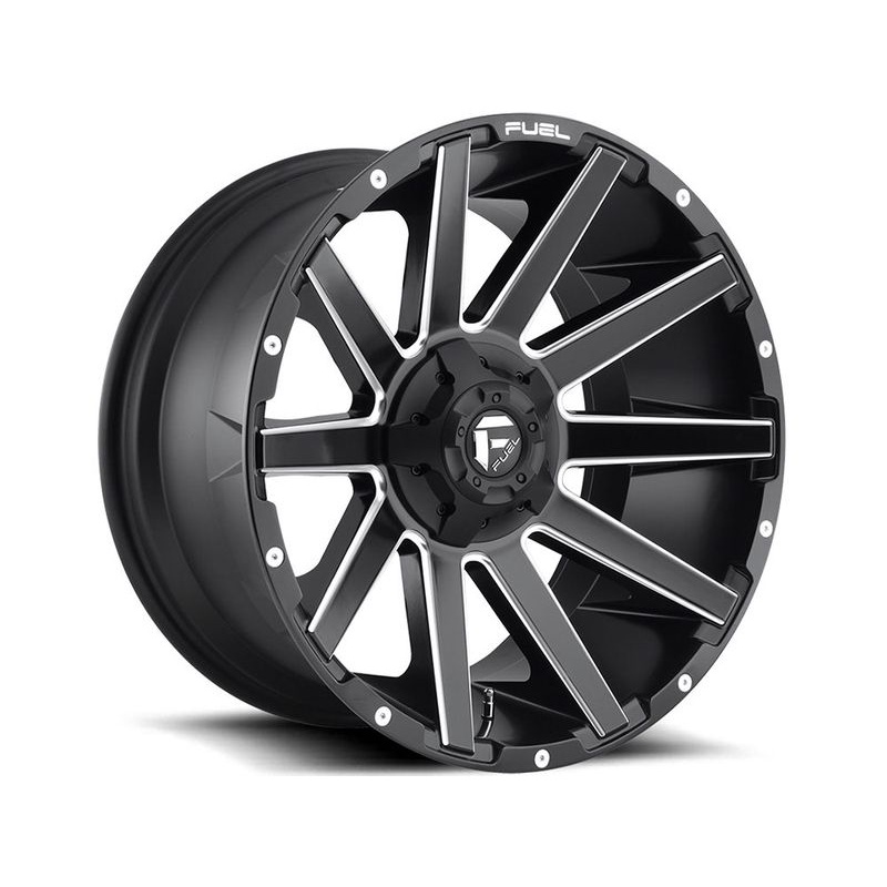 Fuel Machined Matte Black Contra Wheels | RealTruck
