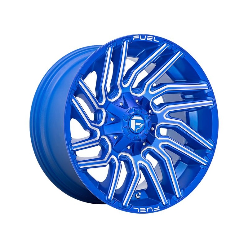 Fuel Milled Blue Typhoon Wheels | RealTruck