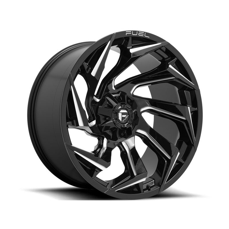 Fuel Milled Gloss Black Reaction Wheels | RealTruck