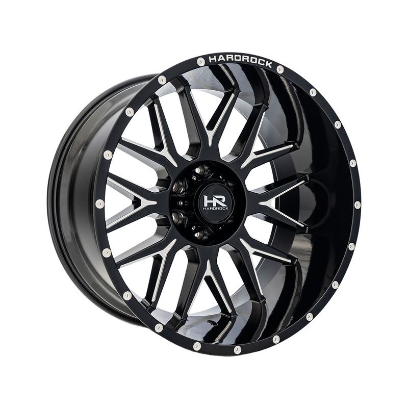 Hardrock Milled Gloss Black Affliction Wheels | RealTruck