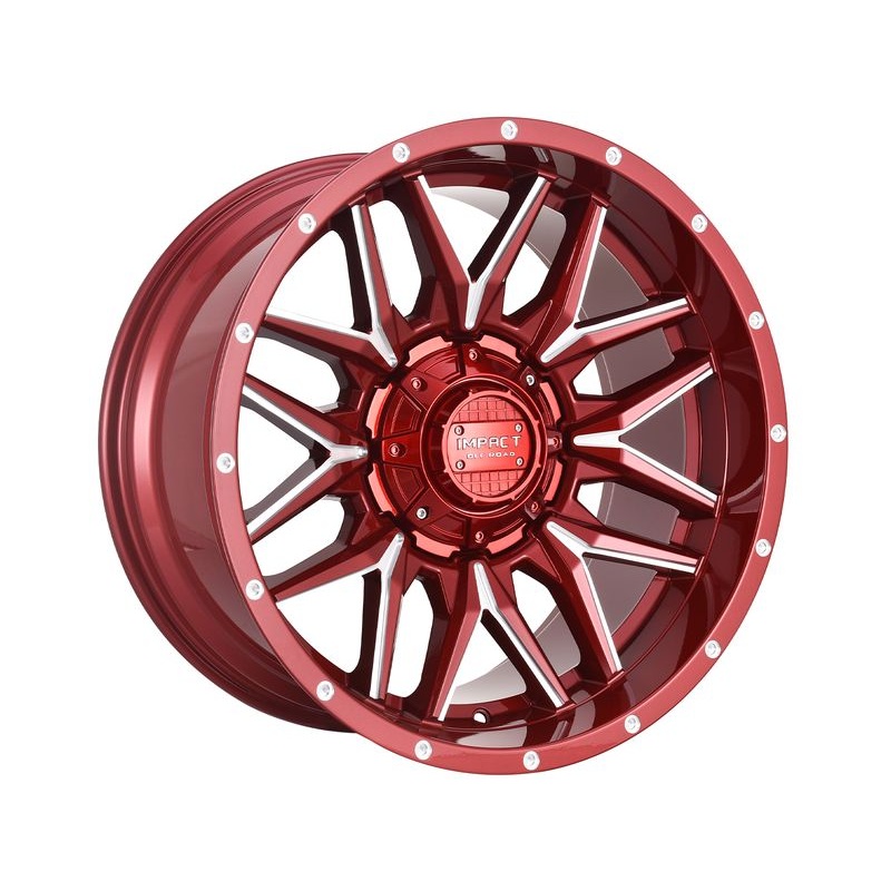 Impact Off-Road Milled Red 819 Wheels | RealTruck