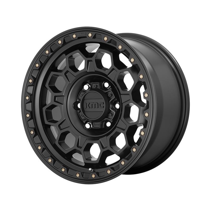 KMC Matte Black KM545 Trek Wheels | RealTruck