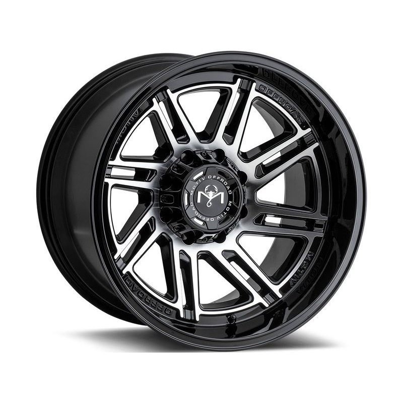 Motiv Machined Gloss Black Millenium Wheels | RealTruck