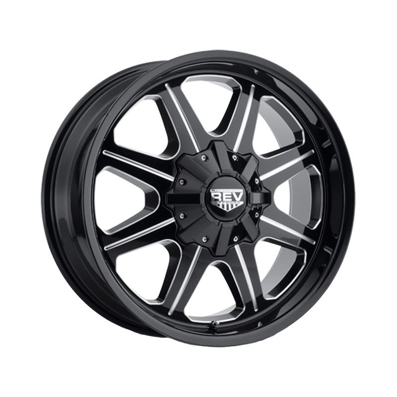 Rev Off-Road Milled Gloss Black 823 Wheels | RealTruck