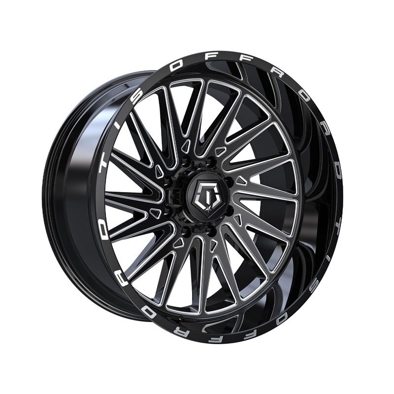 TIS Milled Gloss Black 547 Wheels | RealTruck