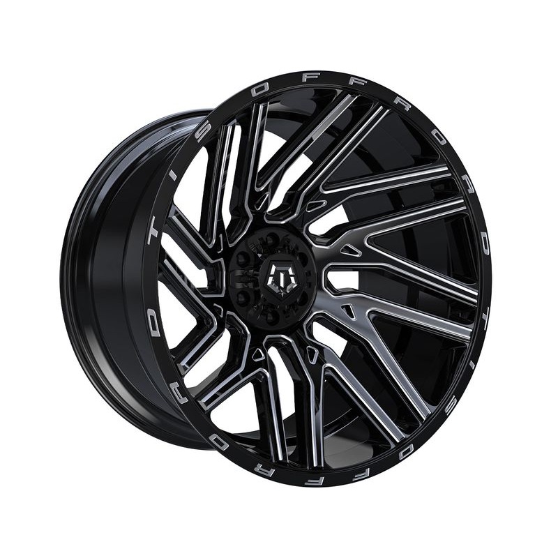 TIS Milled Gloss Black 554 Wheels | RealTruck
