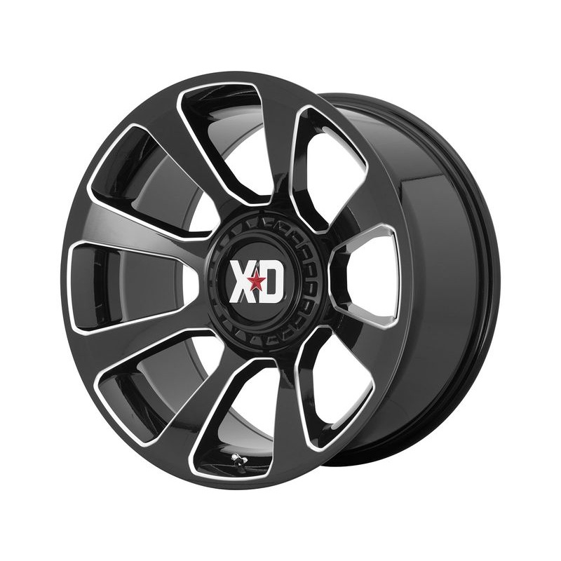 XD Series Milled Gloss Black XD854 Reactor Wheels | RealTruck