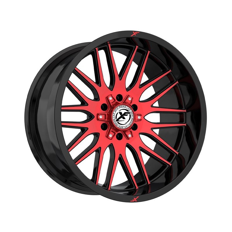XF Offroad Gloss Black & Red XF-240 Wheels | RealTruck