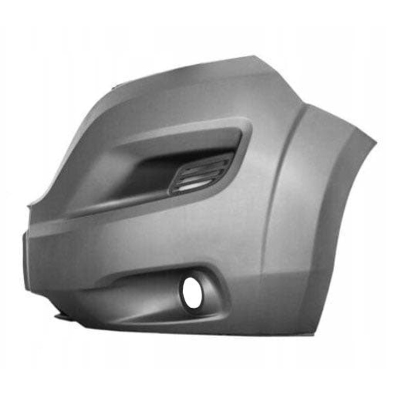 Fiat Ducato Van 2014-2017 Front Bumper Corner With Lamp Hole (No Wheel Arch Extension) Primed – Passenger Side L