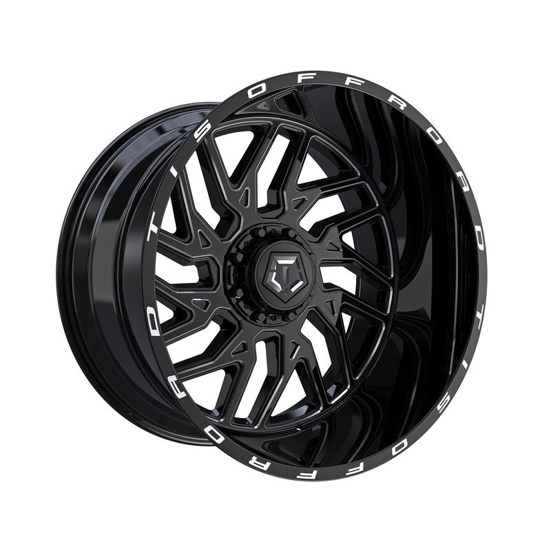 TIS Milled Gloss Black 544 Wheels | RealTruck