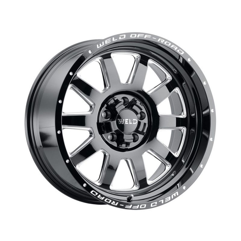Weld Off-Road Milled Gloss Black Stealth Wheels | RealTruck