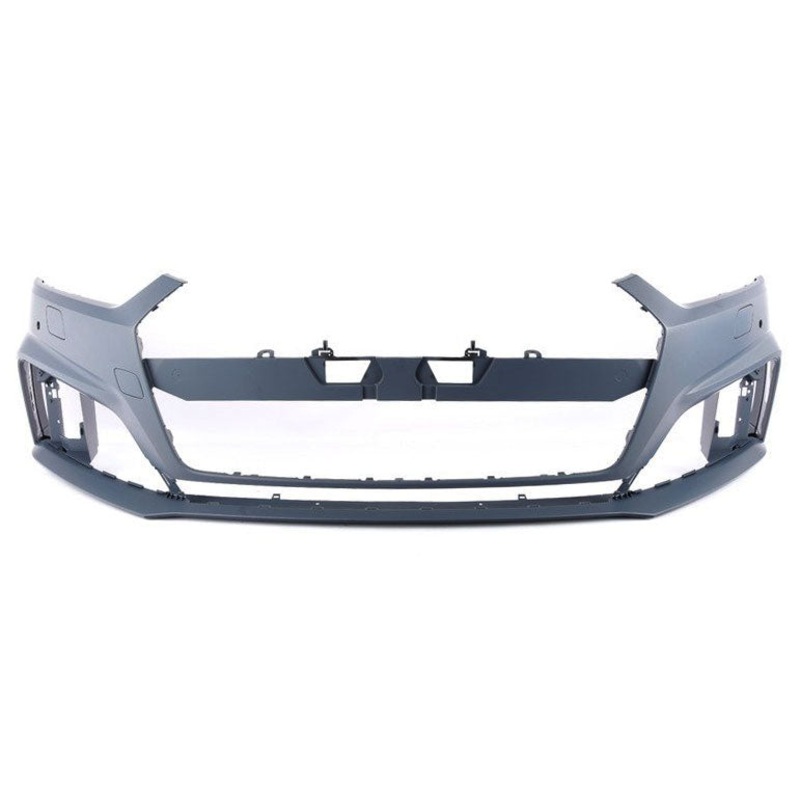 Audi A5 Coupe 2017-2020 Front Bumper With Wash Jet Holes With Sensor Holes (Fits S5 & S-Line Models) Primed