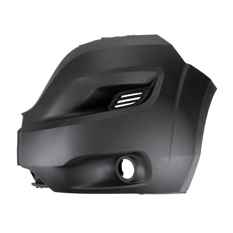Citroen Relay Van 2017-2024 Front Bumper Corner With Lamp Holes No Wheel Arch Extension Black Textured – Passenger Side L