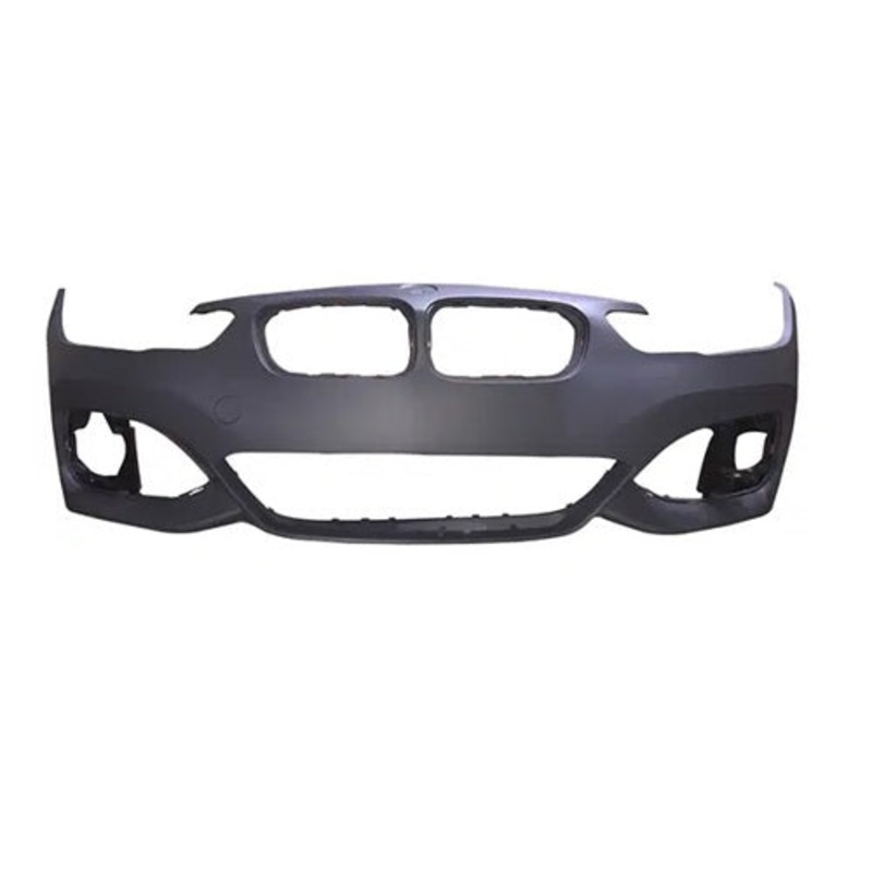 BMW 1 Series 3 Door Hatchback 2015-2019 Front Bumper No Sensor Holes No Wash Jet Holes (With Template To Drill Holes) M-Sport Models – Primed