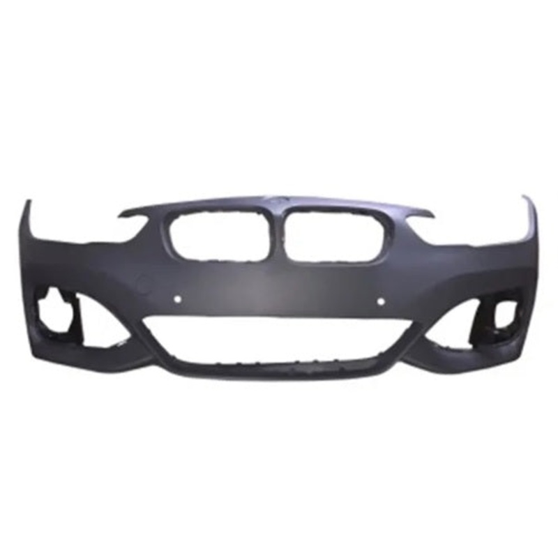 BMW 1 Series 3 Door Hatchback 2015-2019 Front Bumper With Sensor Holes No Wash Jet Holes No Park Assist Holes (With Template To Drill Holes) M-Sport Models – Primed