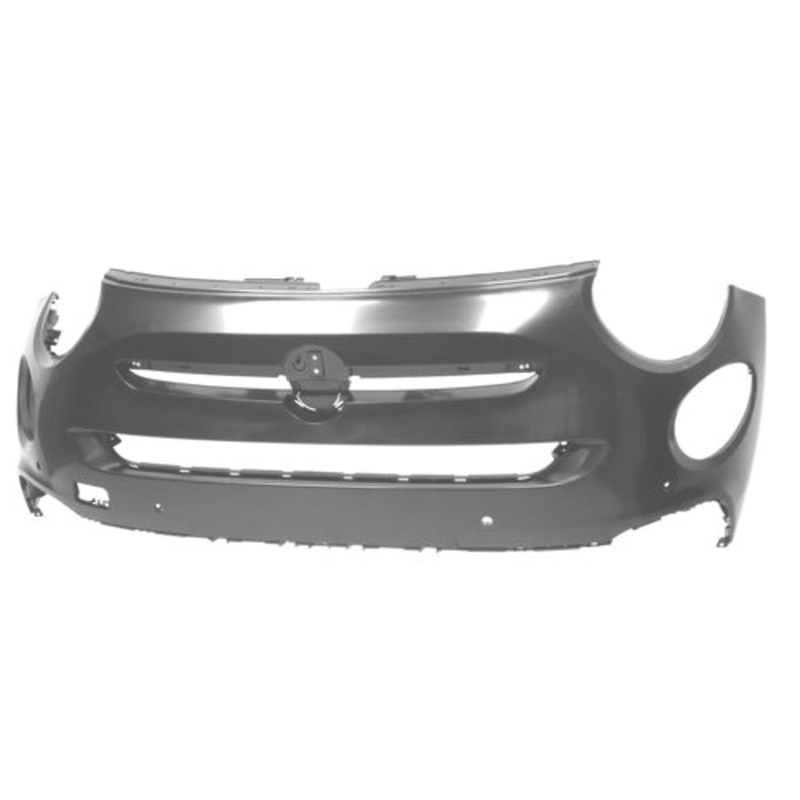 Fiat 500X Hatchback 2018- Front Bumper Upper Section With 4 Sensor Holes (Pop& Sport & Top & Urban Models) Primed