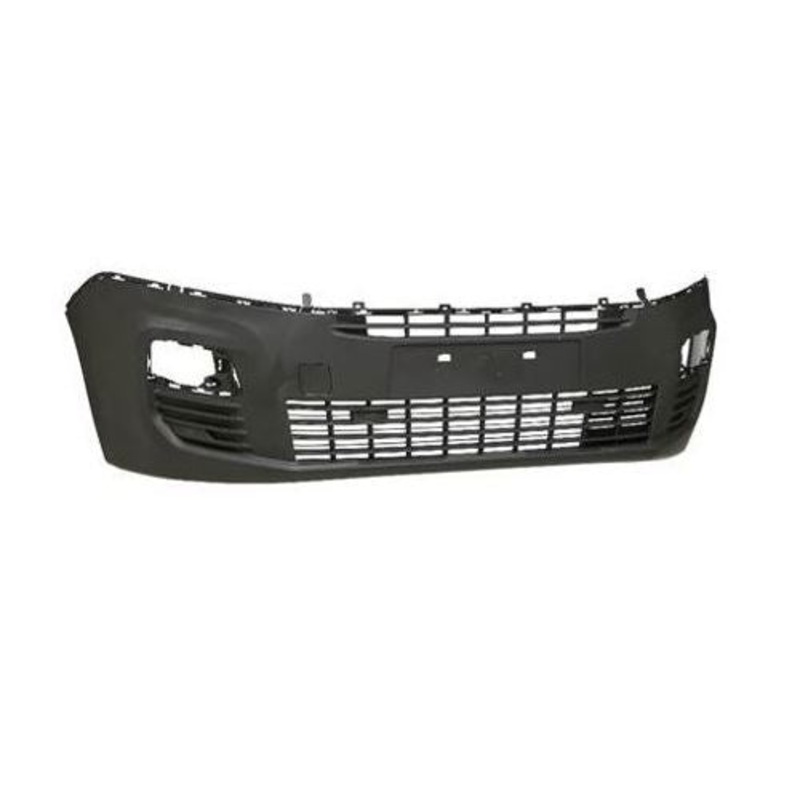 Fiat Doblo Van 2022- Front Bumper No Sensor Holes No Park Assist Holes (With Template To Drill Holes) Textured