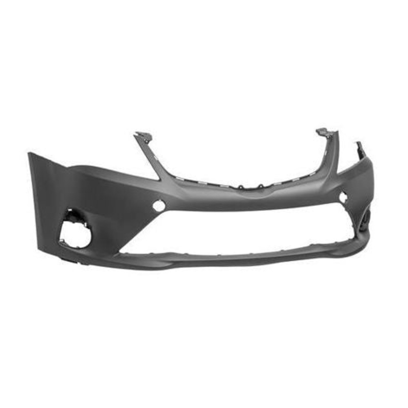 Toyota Avensis (Not Verso) Saloon 2012-2015 Front Bumper No Sensor Holes No Wash Jet Holes (With Template To Drill Holes) Primed