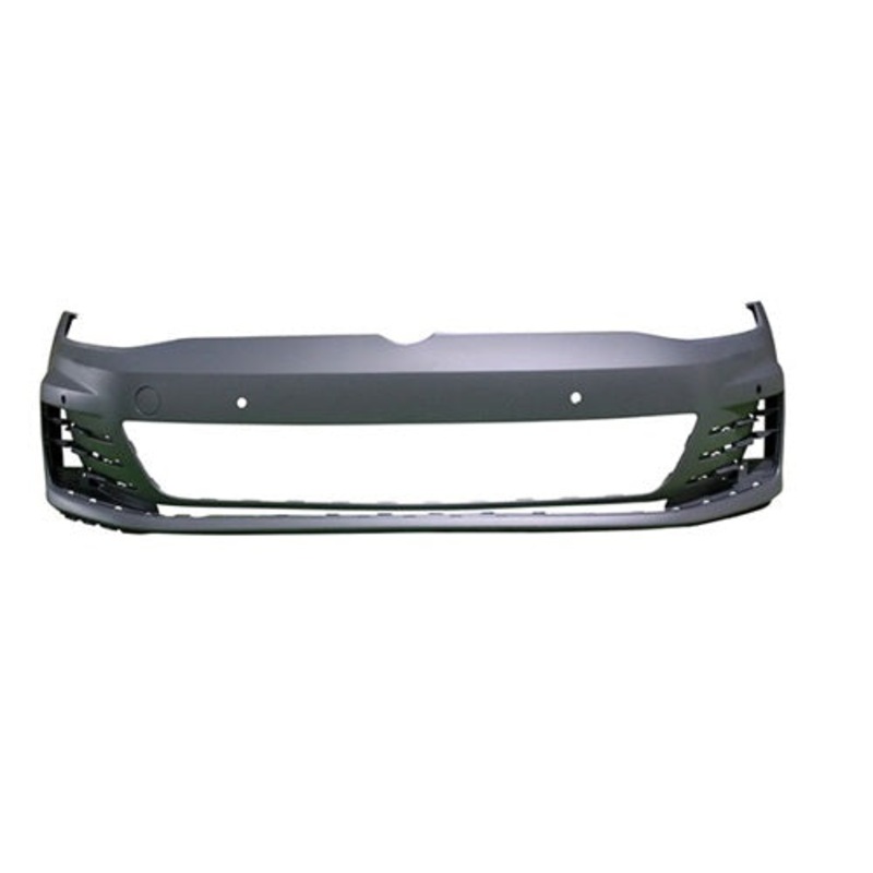 Volkswagen Golf 3 Door Hatchback 2013-2017 Front Bumper With 4 Sensor Holes No Park Assist Holes No Wash Jet Holes (With Template To Drill Holes) GT & GTD & GTI Models – Primed