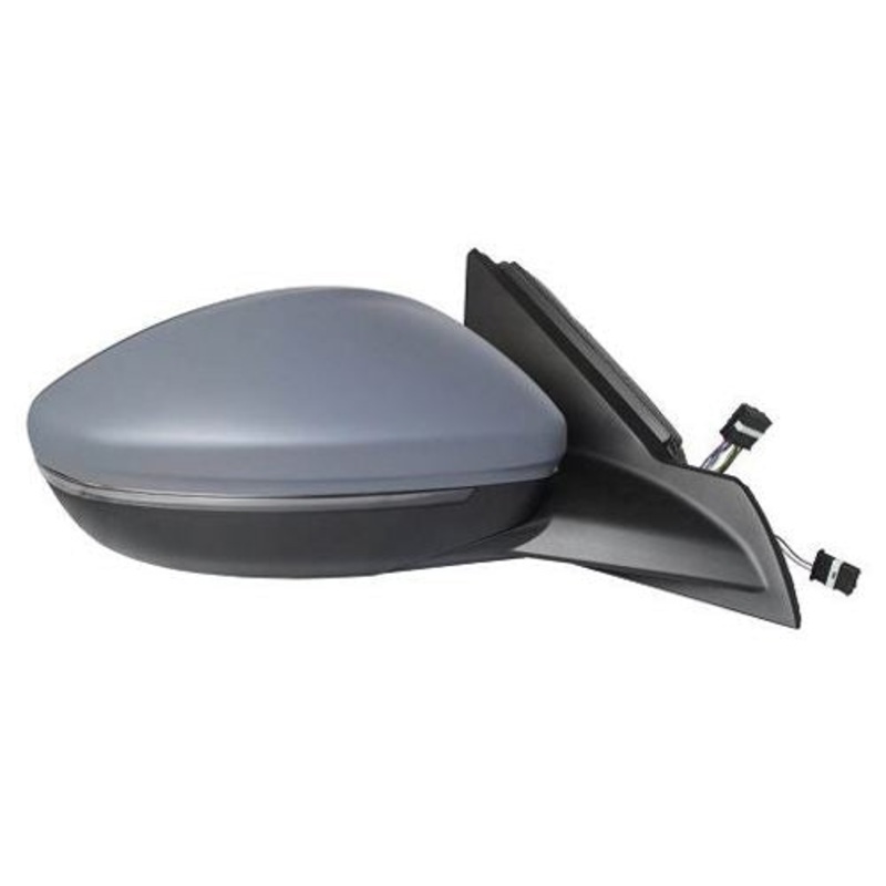 Peugeot 208 5 Door Hatchback 2023- Door Mirror Power Fold Electric Heated With Foot Lamp No Blind Spot System – Primed Cover Driver Side R