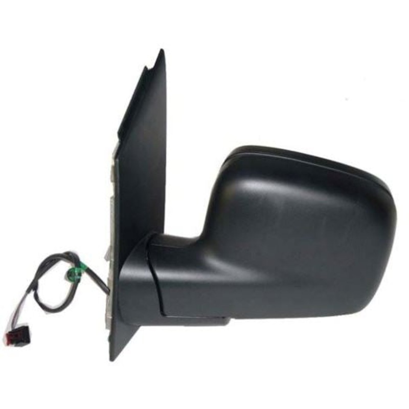Volkswagen Caddy Van 2015-2021 Door Mirror Electric Heated Manual Fold No Aerial (Glass Height 20cm) Black Cover Passenger Side L