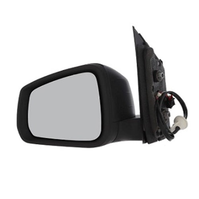 Volkswagen Caddy Van 2021- Door Mirror Electric Heated Power Fold No Blind Spot System – Black Cover Passenger Side L