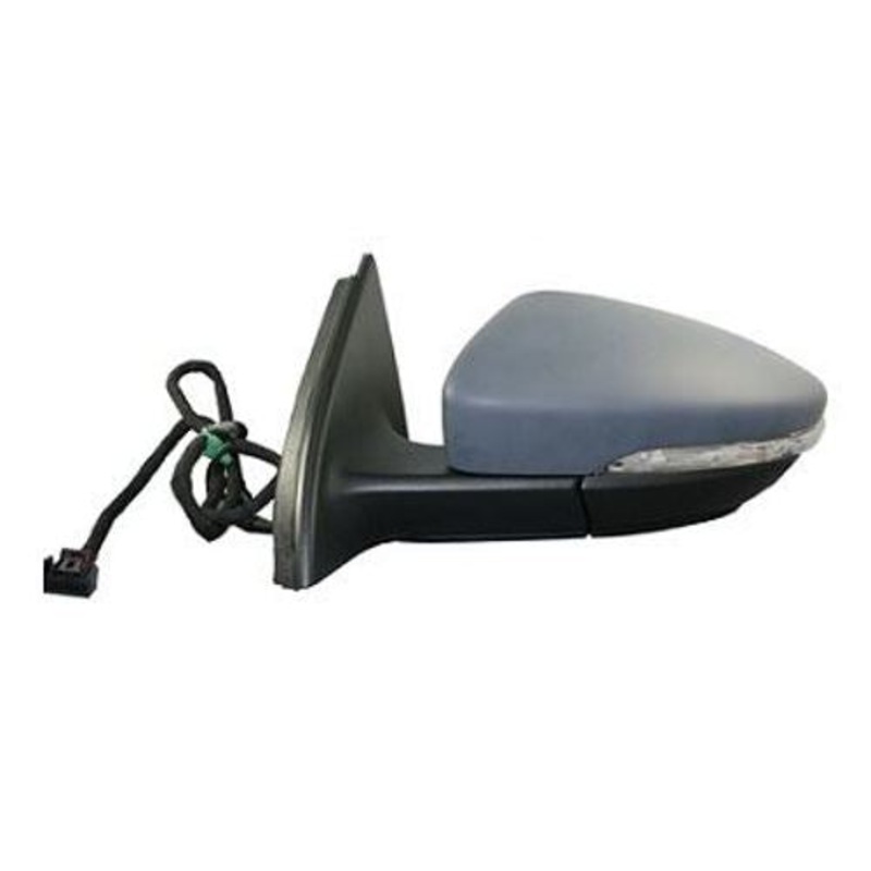 Volkswagen Passat Saloon 2011-2014 Door Mirror Manual Fold Electric Heated – Primed Cover Passenger Side L