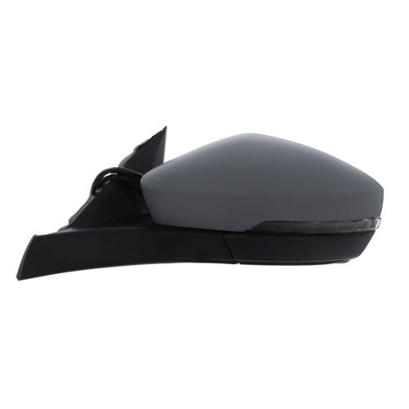 Volkswagen T-Roc Hatchback 2022- Door Mirror Electric Heated Power Fold 16 Hole 13 Pin Connector With Foot Lamp With Auto Tilt – Primed Cover Passenger Side L