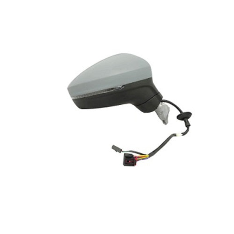 Volkswagen Tiguan Estate 2016-2020 Door Mirror Power Fold Electric Heated With Foot Lamp With Memory Function – Primed Cover Driver Side R