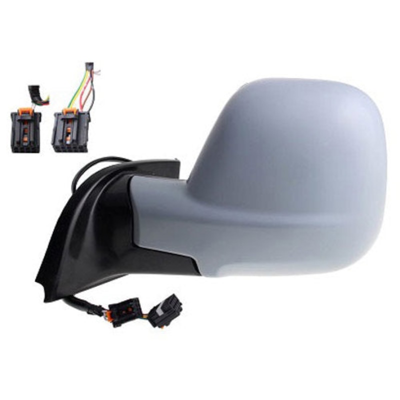 Peugeot Partner Van 2024- Door Mirror Electric Heated Power Fold With Blind Spot System – Primed Cover Passenger Side L