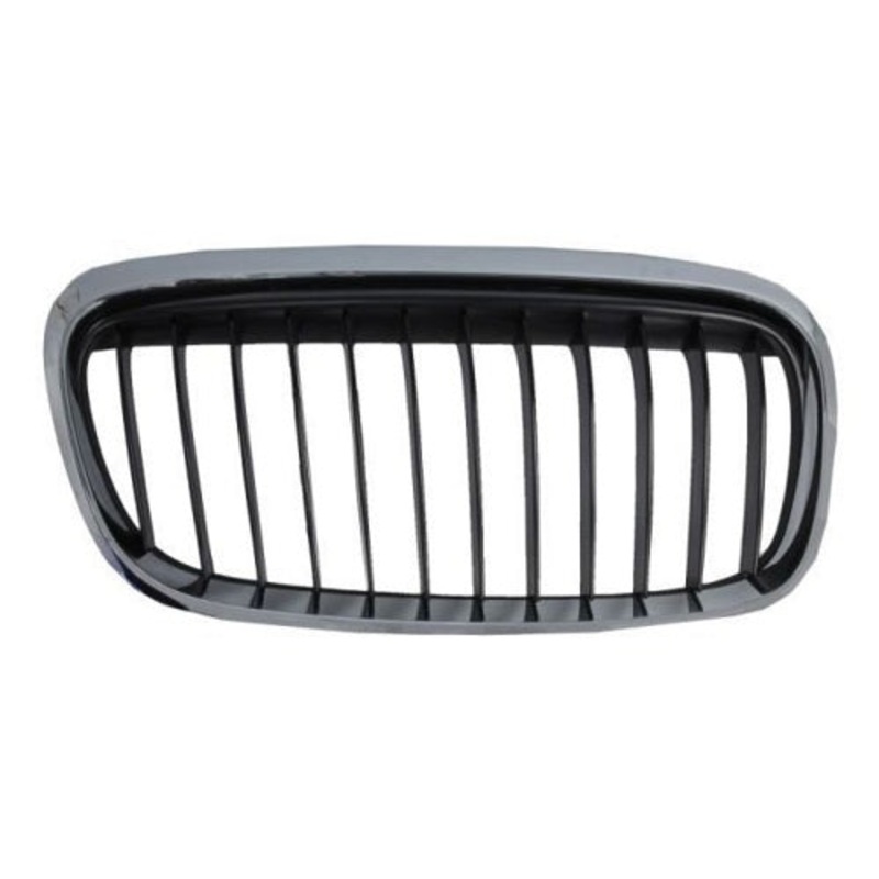 BMW 2 Series Gran Tourer Hatchback 2015-2018 Front Grille With Black Slats & Chrome Surround (Sport Models) Driver Side R Black & Chrome