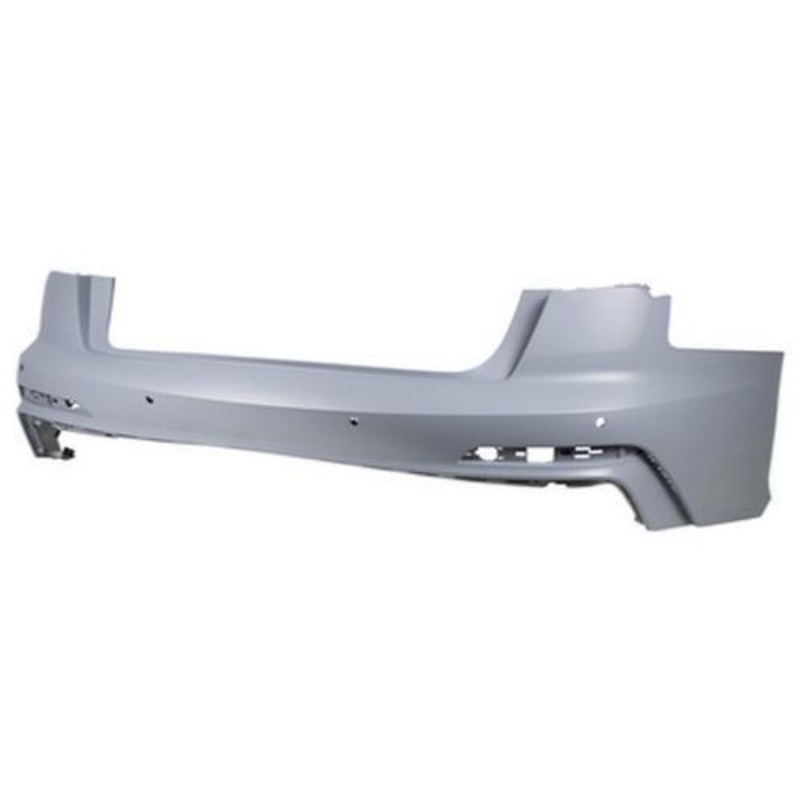 Audi A6 Saloon 2018- Rear Bumper With Sensor Holes No Park Assist Holes (S-Line Models Only) Primed