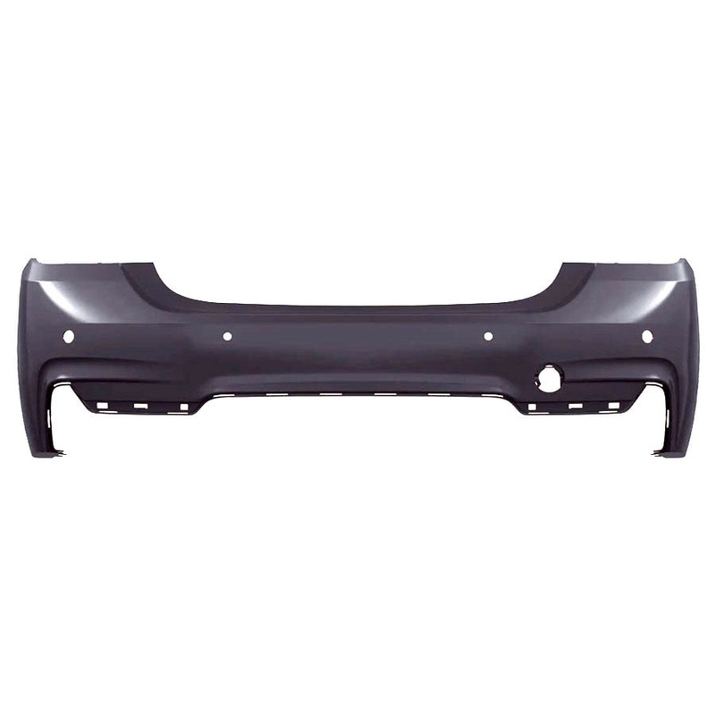 BMW 4 Series Cabriolet 2017-2021 Rear Bumper With 4 Sensor Holes (M-Sport Models Only) Primed
