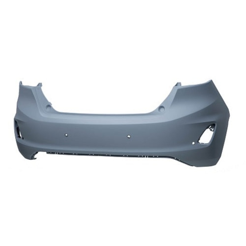 Ford Fiesta 5 Door Hatchback 2017-2022 Rear Bumper With 4 Sensor Holes No Park Assist Holes No Trim Holes (Not Active or ST or ST-Line Models) Primed