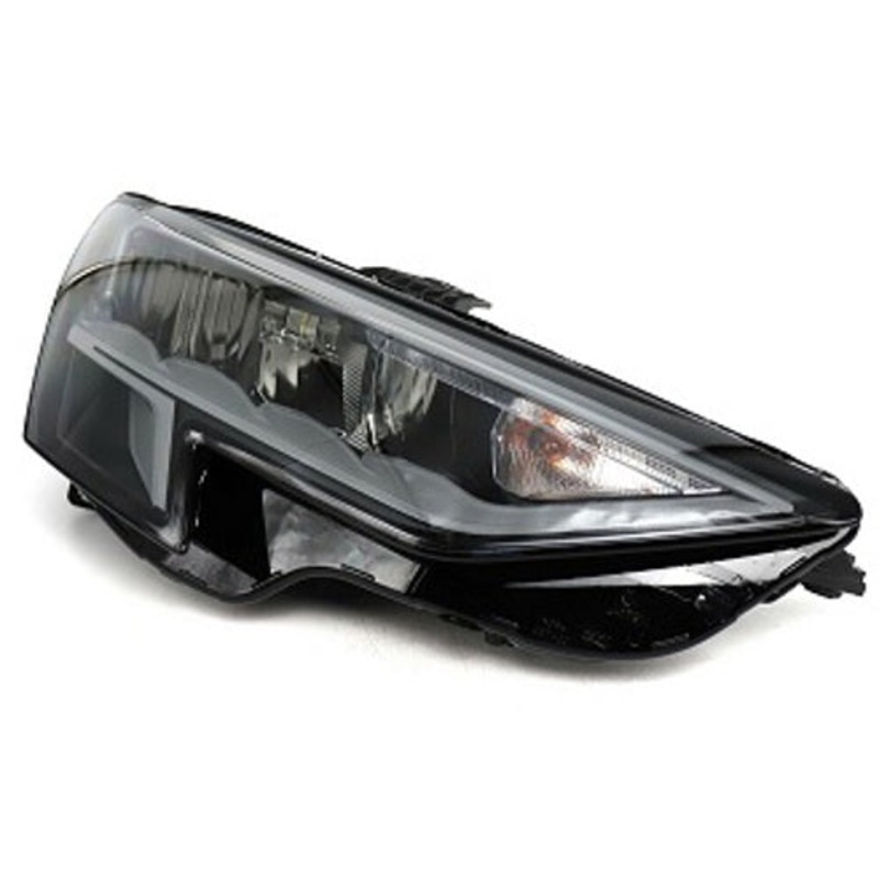 Audi A3 5 Door Hatchback 2020-2024 Headlamp LED Non Matrix Black & Grey Driver Side R