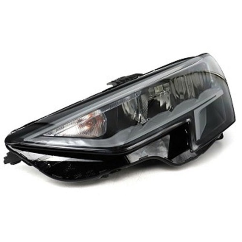 Audi A3 5 Door Hatchback 2020-2024 Headlamp LED Non Matrix Black & Grey Passenger Side L
