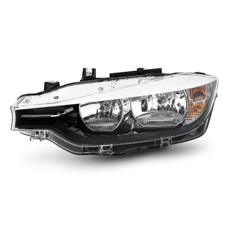 BMW 3 Series 4 Door Saloon 2015-2019 F30 LCI Headlamp Halogen With LED Daytime Running Lamp Passenger Side L