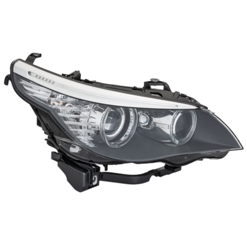 BMW 5 Series Saloon 2007-2010 Headlamp Bi-Xenon No Cornering Lamp Driver Side R