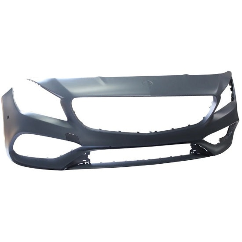 Mercedes CLA Saloon 2016-2019 Front Bumper With Sensor Holes With Park Assist Holes No Wash Jet Holes (AMG & AMG Line Models) Primed