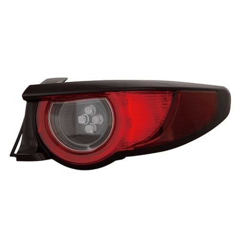 Mazda 3 Hatchback 2019- Rear Lamp Outer Section LED Type Dark Red Wih Smoked Indicator (Fits SE-L & SE-L Lux Models) Driver Side R